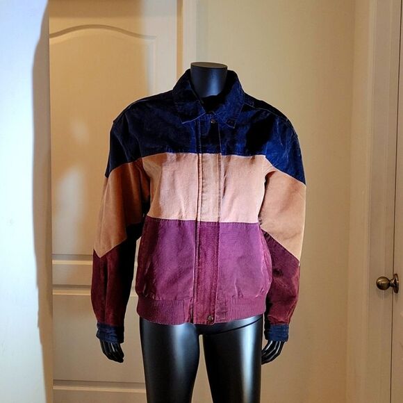 IZZY MULTI-COLOR GENUINE LEATHER WOMEN"S JACKET - Picture 1 of 14